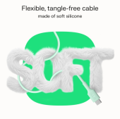 GREEN CELL Kabel USB-C-USB-C PowerFlex 100W silikonowy 2m biały - KABGC100PF200SW - Zdjęcie 8
