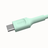 GREEN CELL Kabel USB-C-USB-C PowerFlex 100W silikonowy 0.3m zielony - KABGC100PF30MG - Zdjęcie 5