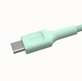 GREEN CELL Kabel USB-C-USB-C PowerStream 100W oplot 2m zielony - KABGC100PS200MG - Zdjęcie 2
