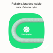 GREEN CELL Kabel USB-C-USB-C PowerStream 100W oplot 2m czarny - KABGC100PS200PB - Zdjęcie 8