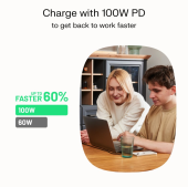 GREEN CELL Kabel USB-C-USB-C PowerStream 100W oplot 2m czarny - KABGC100PS200PB - Zdjęcie 11