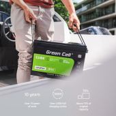 GREEN CELL Akumulator LiFePO4 100Ah 12V/12.8V 1280Wh  - LFPGC12V100AH - Zdjęcie 2