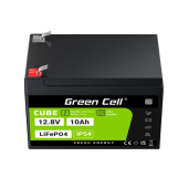 GREEN CELL Akumulator CUBE LiFePO4 10Ah 12V/12.8V 128Wh  - LFPGC12V10AH - Zdjęcie 4