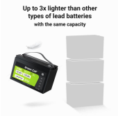 GREEN CELL Akumulator LiFePO4 125Ah 12V/12.8V 1600Wh  - LFPGC12V125AH - Zdjęcie 4