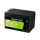 GREEN CELL Akumulator CUBE LiFePO4 12Ah 12V/12.8V 153.6Wh  - LFPGC12V12AH - Zdjęcie 2