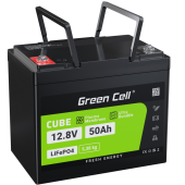 GREEN CELL Akumulator CUBE LiFePO4 50Ah 12V/12.8V 640Wh  - LFPGC12V50AH - Zdjęcie 1