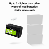 GREEN CELL Akumulator CUBE LiFePO4 7Ah 12V/12.8V 89.6Wh  - LFPGC12V7AH - Zdjęcie 7