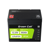 GREEN CELL Akumulator CUBE LiFePO4 80Ah 12V/12.8V 1024Wh  - LFPGC12V80AH - Zdjęcie 4