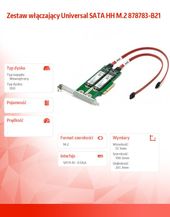 HPE Zestaw włączający Universal SATA HH M.2 878783-B21  - 878783-B21 - Zdjęcie 1