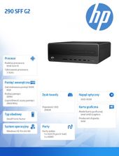 HP INC Komputer 290SFF G3 i5-10500 256/8G/DVD/W10P  123Q7EA  - 123Q7EA - Zdjęcie 2