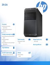 HP INC Z4 G4 Xeon W-2123 W10P 1TB/16G/DVD      2WU64EA - 2WU64EA - Zdjęcie 4