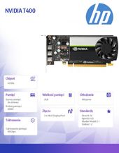 HP INC Karta graficzna NVIDIA T400 2GB 3mDP GFX 340K8AA  - 340K8AA - Zdjęcie 2