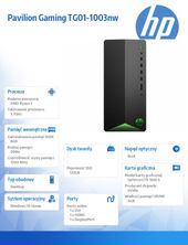 HP INC Komputer Pavilion Gaming TG01-1003nw R5-4600G 512GB/8GB/W10H      385Y3EA - 385Y3EA - Zdjęcie 4