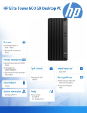 HP INC Komputer Elite 600TWR G9 i5-12500 256GB/16GB/DVD/W11P 6A821EA - 6A821EA - Zdjęcie 4