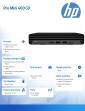 HP INC Komputer Pro Mini 400G9 MT i5-12500T 512GB/16GB/W11P     6B2J2EA  - 6B2J2EA - Zdjęcie 4