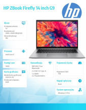 HP INC Notebook ZBook Firefly14 G9 W11P/14.0/i7-1265U/1TB/32GB 6B8F0EA  - 6B8F0EA - Zdjęcie 9
