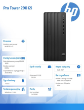 HP INC Komputer Pro 290 TWR G9 i3-12100 512GB/16GB/DVD/W11P  6D330EA  - 6D330EA - Zdjęcie 2