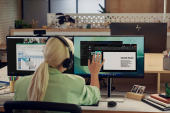 HP INC Monitor dotykowy FHD E24t G5 6N6E6AA - 6N6E6AA#ABB - Zdjęcie 4