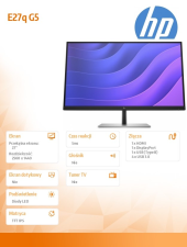 HP INC Monitor  E27q G5 QHD                6N6F2AA - 6N6F2AA#ABB - Zdjęcie 4