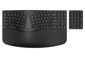 HP INC Ergonomiczna klawiatura bezprzewodowa + numeryczna  965 7E756AA czarna - 7E756AA - Zdjęcie 1