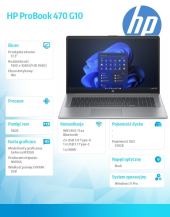 HP INC Notebook ProBook 470 G10 i5-1335U/512GB/16GB/W11P/17.3 85D59EA  - 85D59EA - Zdjęcie 9