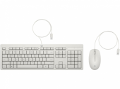 HP INC Zestaw Przewodowa mysz i klawiatura 225 biały 86J24AA  - 86J24AA#ABB - Zdjęcie 1