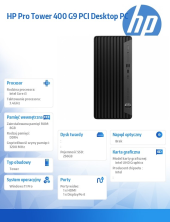HP INC Komputer 400 G9 TWR  i3-13100/256GB/8GB/W11P      881J8EA  - 881J8EA - Zdjęcie 4