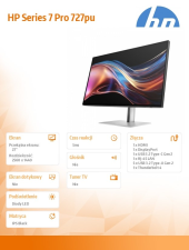 HP INC Monitor S7 Pro 727pu QHD Thunderbolt 4      8J9E6UT#ABB - 8J9E6UT#ABB - Zdjęcie 5