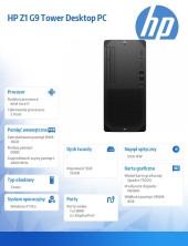 HP INC Komputer Z1 TWR G9 i7-14700 512GB/16GB/W11P     8T1P5EA - 8T1P5EA - Zdjęcie 4