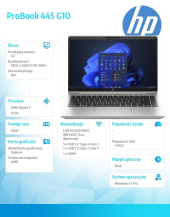 HP INC Notebook ProBook 445 G10 R7-7730U 512GB/16GB/W11P/14.0   968R6ET  - 968R6ET#AKD - Zdjęcie 3
