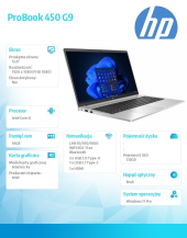HP INC Notebook ProBook 450 G9 i5-1235U 512GB/16GB/W11P/15.6 968S0ET - 968S0ET - Zdjęcie 6