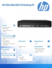 HP INC Komputer Elite Mini 800 G9 1TB/16GB/W11P      998R2ET - 998R2ET#AKD - Zdjęcie 4