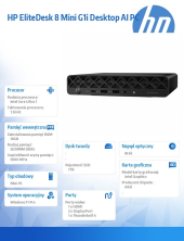 HP INC Komputer EliteDesk 8 Mini G1i U7-265T 1TB/16GB/W11P  998Z2ET  - 998Z2ET#AKD - Zdjęcie 3