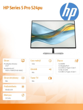 HP INC Monitor S5 Pro 524pu FHD USB-C  9D9V7AA#ABB - 9D9V7AA#ABB - Zdjęcie 3