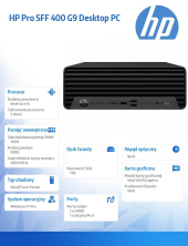 HP INC Komputer 400 SFF G9 i5-14500 1TB/16GB/W11P      9H7N4ET - 9H7N4ET#AKD - Zdjęcie 4