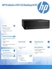 HP INC Komputer ProDesk 4 SSF G1i U5-225 512GB/16GB/W11P      9H7U4ET - 9H7U4ET#AKD - Zdjęcie 2