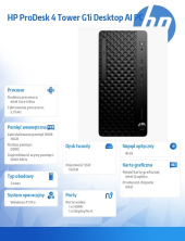 HP INC Komputer ProDesk 4 Tower G1i Desktop AI PC U5-225 512/16/W11P      9H7U6ET  - 9H7U6ET#AKD - Zdjęcie 5