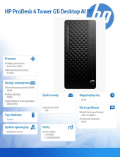 HP INC ProDesk 4 Tower G1i Desktop AI PC U7-265 1TB/16/W11P      9H7U8ET  - 9H7U8ET#AKD - Zdjęcie 5