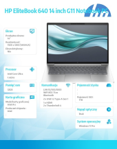 HP INC Notebook EliteBook 640 G11 U7-165U 1TB/32GB/W11Pro/14.0 A37VXET - A37VXET#AKD - Zdjęcie 9