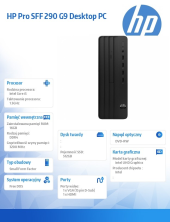 HP INC Komputer Pro SFF 290 G9 i5-14400T 512GB/16GB/DVDRW/DOS A54Y9ET - A54Y9ET#AKD - Zdjęcie 4