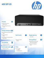HP INC Komputer 400SFF G9 i5-14500 256GB/16GB/DVD/W11P  AC8Y4ES  - AC8Y4ES#AKD - Zdjęcie 4