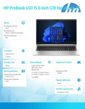 HP INC Notebook ProBook 450 G10 i5-1334U 512GB/16GB/W11P AD1D1ET - AD1D1ET#AKD - Zdjęcie 2