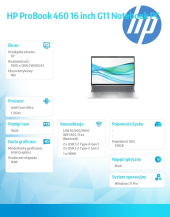 HP INC Notebook ProBook 460 G11 U5-125U 512GB/16GB/W11P/16.0   AD1Q3ET - AD1Q3ET#AKD - Zdjęcie 6