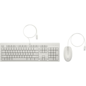 HP INC Zestaw Klawiatura i mysz 225 przewodowe G2 biały AW5S6AA#ABB  - AW5S6AA#ABB - Zdjęcie 1