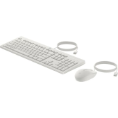 HP INC Zestaw Klawiatura i mysz 225 przewodowe G2 biały AW5S6AA#ABB  - AW5S6AA#ABB - Zdjęcie 2