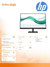 HP INC Monitor S3 Pro 322ph FHD MNTR  B0BN7UT#ABB  - B0BN7UT#ABB - Zdjęcie 6