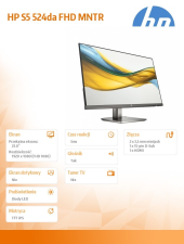 HP INC Monitor S5 524da FHD             B11W5AT#ABB - B11W5AT#ABB - Zdjęcie 3