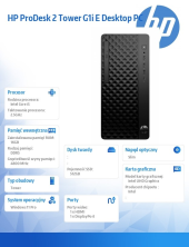 HP INC Komputer ProDesk 2 Tower G1i E i5-14400 512GB/16GB/W11P B6ZD1ET - B6ZD1ET#AKD - Zdjęcie 2