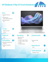 HP INC Notebook EliteBook X Flip G1i U7 268V 1TB/32GB/W11P/14 B9ZX6ET - B9ZX6ET#AKD - Zdjęcie 9