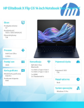 HP INC Notebook EliteBook X Flip G1i U7 268V 1TB/32GB/W11P/14 B9ZY0ET - B9ZY0ET#AKD - Zdjęcie 8